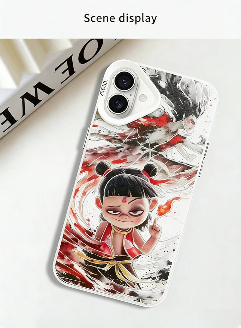 MUXGE iPhone 16 Plus Case with Mythical Nezha Sea Rebellion Design - Image 5